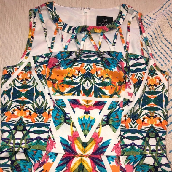 ADRIANNA PAPELL Knee Length Dress Size 2 - Picture 2 of 8